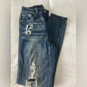 Grace & Lace Patched Distressed Jeans
